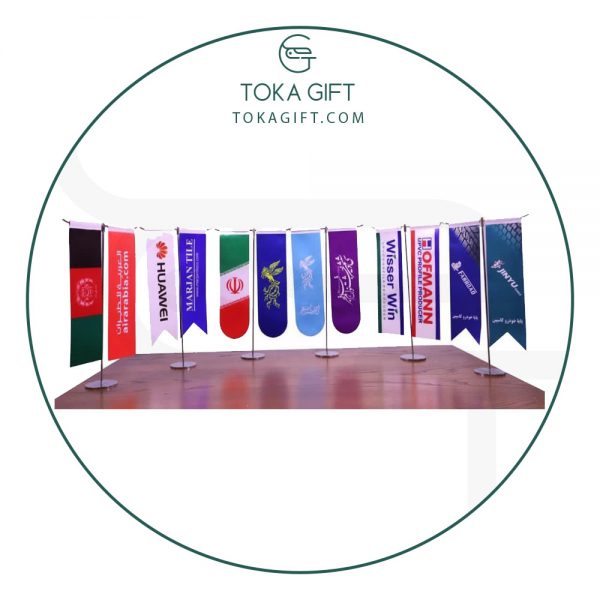 پرچم تبلیغاتی رومیزی شکل T کد TG022