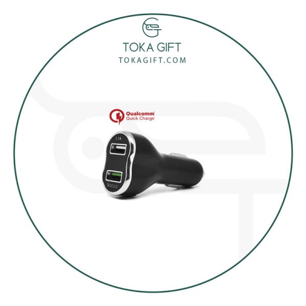 شارژر فندکی تبلیغاتی تسکو مدل TCG 21 به همراه کابل تبدیل USB به microUSB
